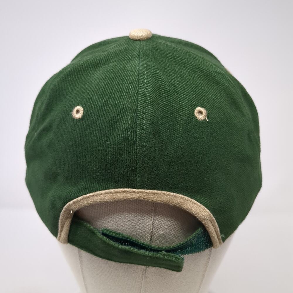 First American Strapback Hat Solid Green One Size… - image 6